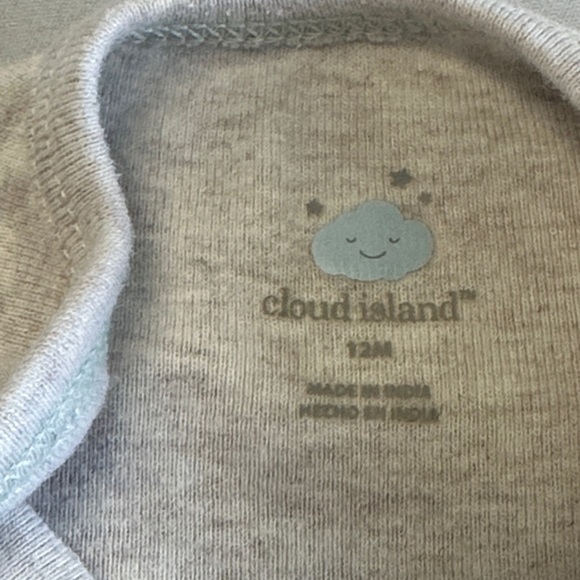 Cloud Island Gray and White Baby Bodysuits Set - Picture 2 of 3